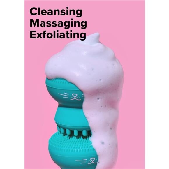 Pawfect Face Scrubber | 3-in-1 Cute Silicone Pore Cleanser - Picture 2 of 7
